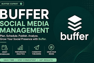 schedule posts on your social media through buffer
