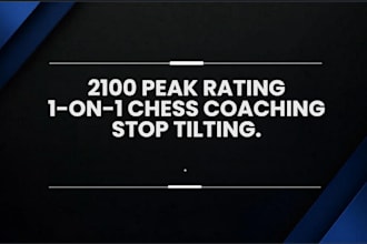 coach you to play explosive chess and stop tilting