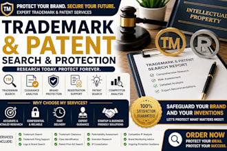 help protect your innovation with trademark and patent research