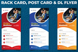 design a professional flyer, poster, door hanger, post card