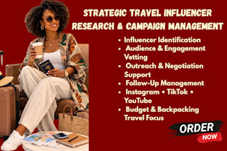 research and recruit budget and backpacking travel influencers for your brand