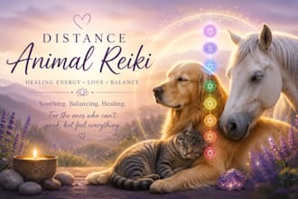 send distance reiki healing for your pet or animal