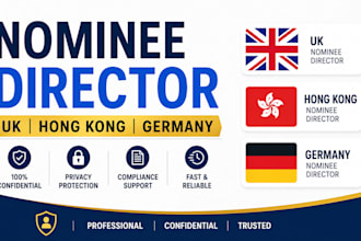 provide nominee director services in UK, hong kong, and germany