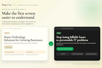 rewrite your homepage hero so visitors act