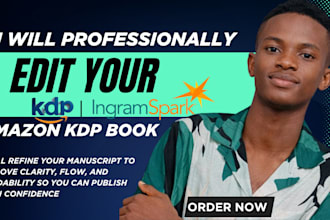 do professional book editing for amazon KDP