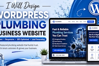 design wordpress plumbing and electricia business service website