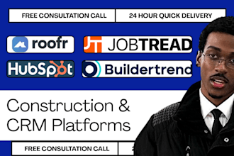 setup integrate migrate data roofr jobtread buildertrend hubspot crm constructio