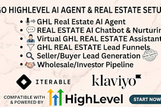 setup gohighlevel for real estate wholesalers and investors