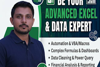 creat excel automation and dynamic dashboard