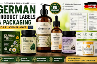 design and translate german product labels and packaging for eu compliance