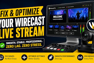fix and optimize your wirecast live stream for smooth broadcasting