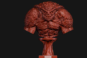 sculpt custom head model, 3d bust sculpt zbrush sculpting full body model statue