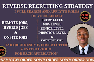 do a professional search and apply till you land a role