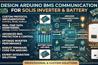 design arduino bms communication for solis inverter and battery