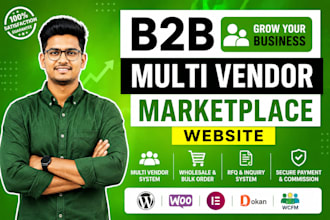 build b2b multi vendor ecommerce marketplace website alibaba style