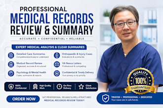 analyze medical records and prepare detailed clinical summaries