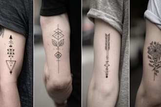 create a minimalist tattoo design for you
