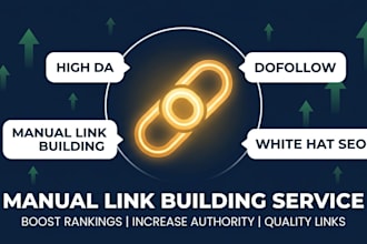 do manual link building with white hat dofollow backlinks for SEO