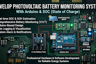 develop photovoltaic battery monitoring system with arduino and soc