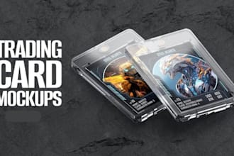 design trading card , sports card, tcg card and game card