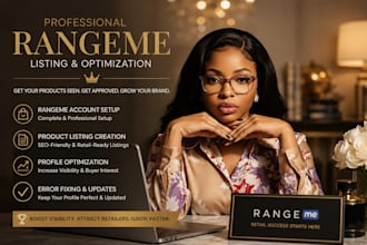 setup rangeme profile, rangeme product uploading and optimize rangeme profile