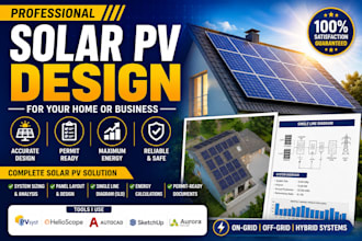 design a professional solar pv system for your home or business