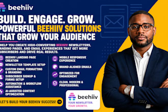beehiv ai landing page website beehiv email design beehive newsletter template