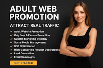do adult web promotion, onlyfans, adult toy