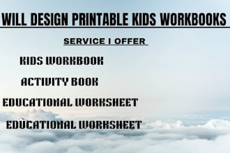 design printable kids workbooks