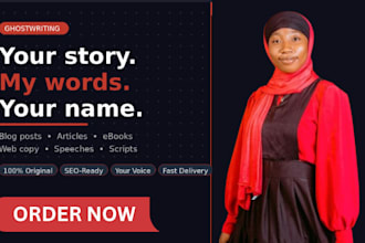 ghostwrite ebook SEO blog post articles in voice