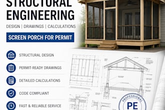 civil and structural engineering design, drawings and calculations floor plan