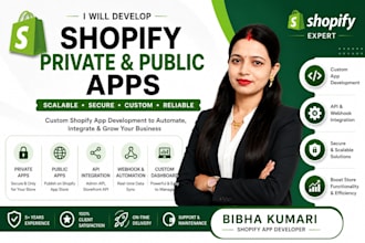 develop shopify private and public apps professionally