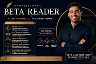 beta read your fantasy, ya or adventure story