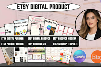 design etsy digital products, etsy shop setup, etsy SEO, etsy listing