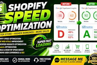 do shopify page speed optimization gtmetrix google pagespeed insights