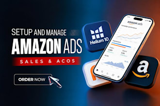 setup and optimise amazon PPC campaigns, amazon ads, and amazon sponsored ads
