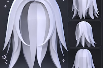 create semi realistic game ready 3d models