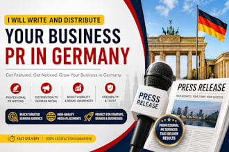 write and distribute your business PR in germany