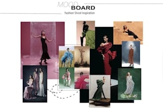 design fashion trend research moodboard and color palette for your brand