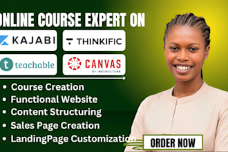 setup teachable create and upload online course on teachable school and kajabi