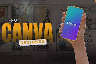 design professional canva social media posts, instagram grid, stories and flyer