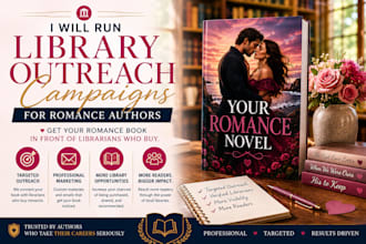 run library outreach campaigns for romance authors