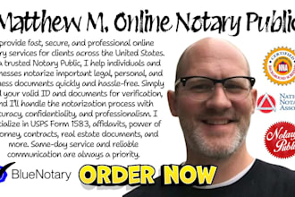 notarize form 1583, poa, any document, usps in same hour as a notary public