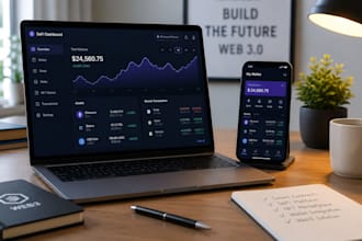 develop web3 decentralized app, smart contract, defi, crypto wallet app