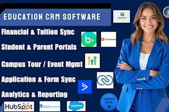 configure and optimize professional education CRM via hubspot blackbaud CRM