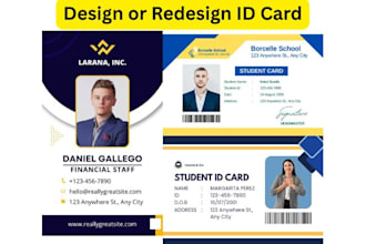 design or redesign professional identity card