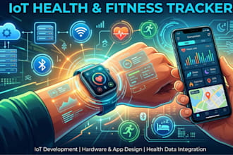 create a smart wearable iot health and fitness tracker