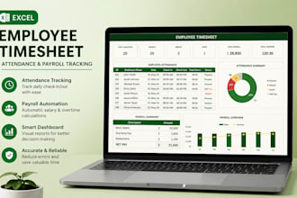create and automate excel employee timesheet for attendance and payroll tracking