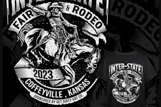 make vintage t shirt bull rider logo