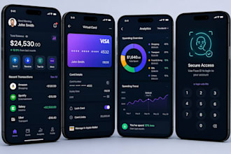 develop fintech app, payment app, wallet app, banking app, money transfer app